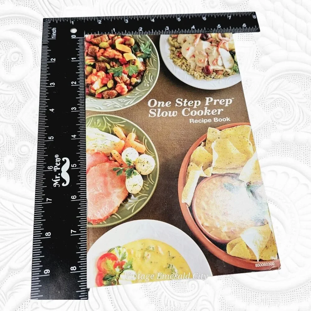 One Step Prep Slow Cooker Recipe Book English & French Language Vintage Booklet